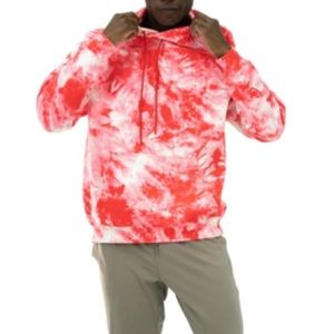 The Maker Hoodie - tie dye blood orange